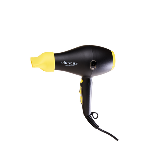 Sunlights Cheveux Hair Dryer - Black + Yellow